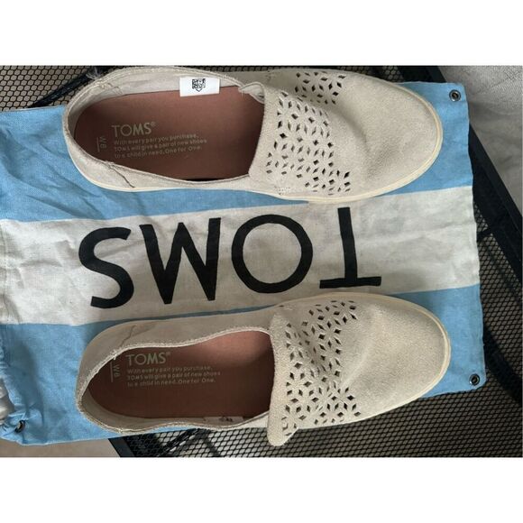 TOMS Shoes Toms Sunset Birch Suede Mosaic Tile Slip On Womens size 6 - Picture 7 of 9